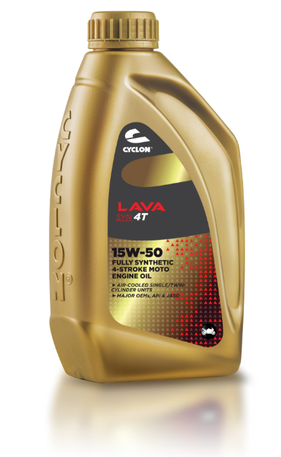 Cyclon 1L gold LAVA SYN 4T 15W-40 copy